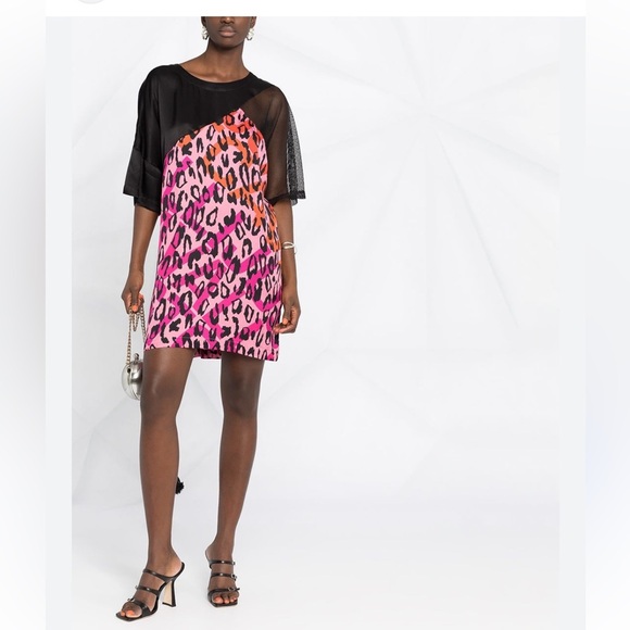 Just Cavalli contrast- panel mini dress - Picture 2 of 9